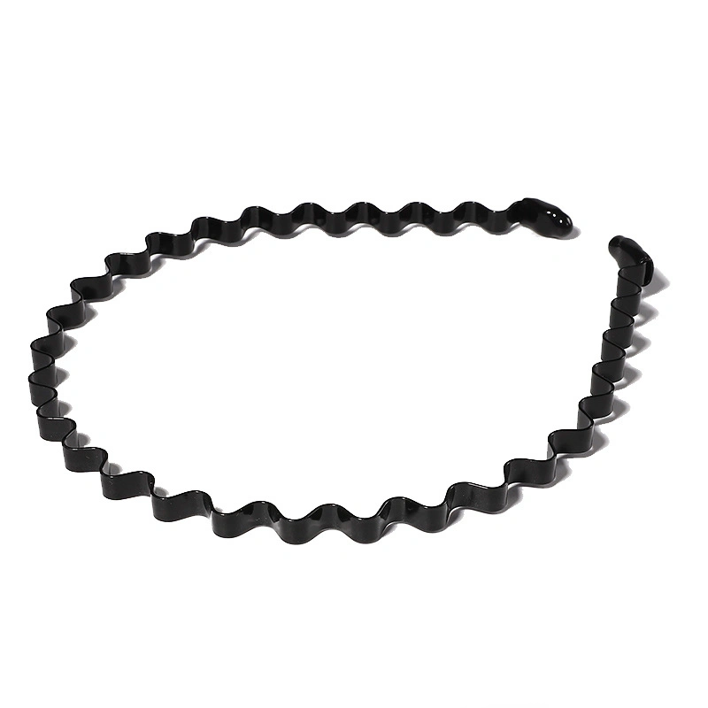 Metal Hair Band for Men Headband Women Unisex Black Outdoor Sports Headbands