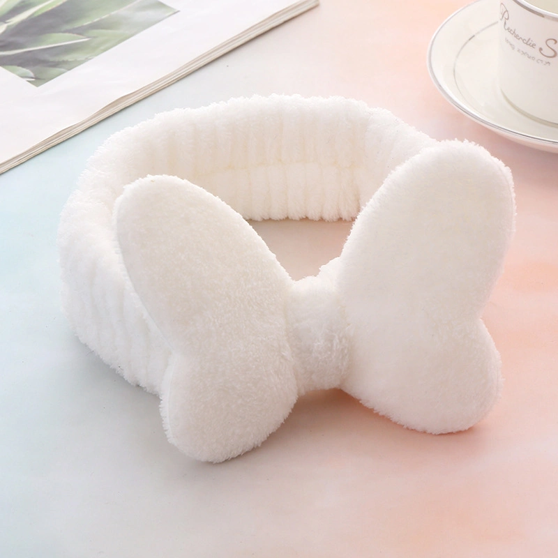 Bow Hair Bands Rabbit Ears Headband Fashion Cloth Simple Elastic Face Washing Hairband