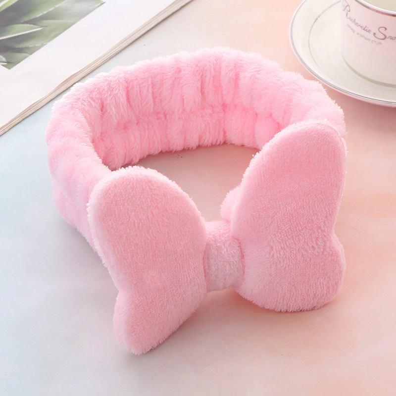 Bow Hair Bands Rabbit Ears Headband Fashion Cloth Simple Elastic Face Washing Hairband