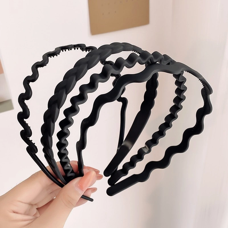 Black Matte Matte Matte Plastic Headband