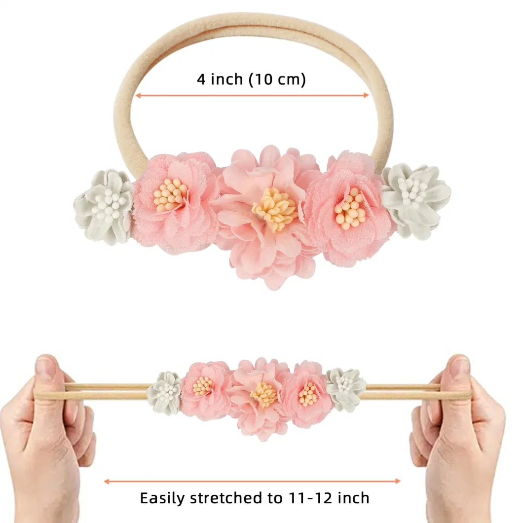 Wholesale of New Simulated Flower Baby Hair Band Sweet Headbands