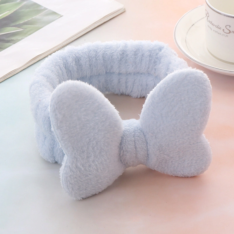 Bow Hair Bands Rabbit Ears Headband Fashion Cloth Simple Elastic Face Washing Hairband