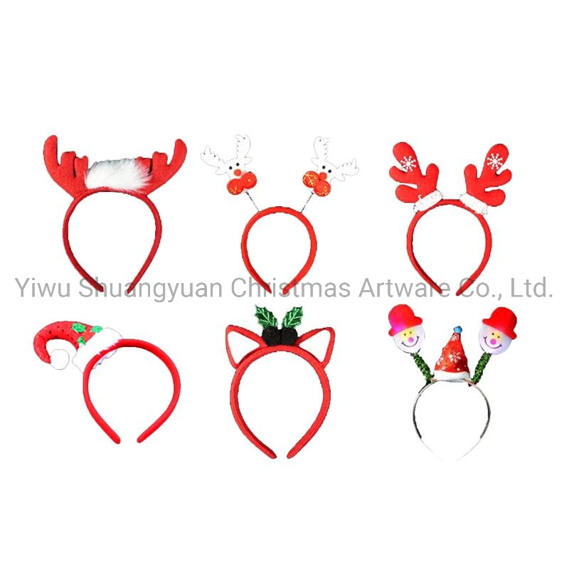 Headband Xmas Tree Pattern Christmas Head Hoop Boys Girls Hair Band for Children