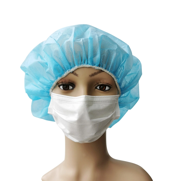 Disposable Non Woven Surgeon Custom Doctor Theatre Nurse Bouffant Surgical Single Use Medical Head Scrub Round Isolation PP Hair Nursing Hairnet Surgery Caps