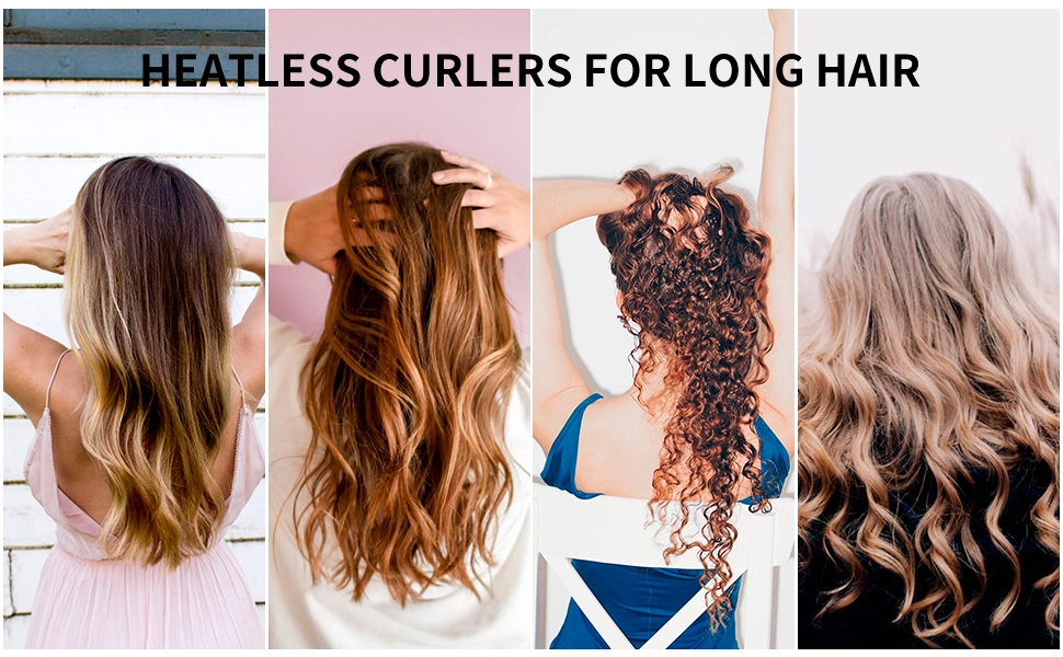 Heatless Curling Hair Band Add Hair Claw Scrunchies for Women Girls