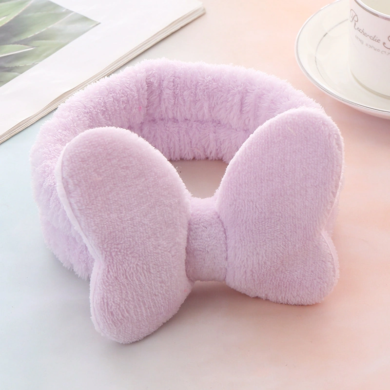 Bow Hair Bands Rabbit Ears Headband Fashion Cloth Simple Elastic Face Washing Hairband