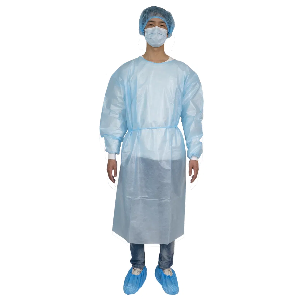 Medical Non Woven Isolation Gowns Disposable Nurse Apron Uniform