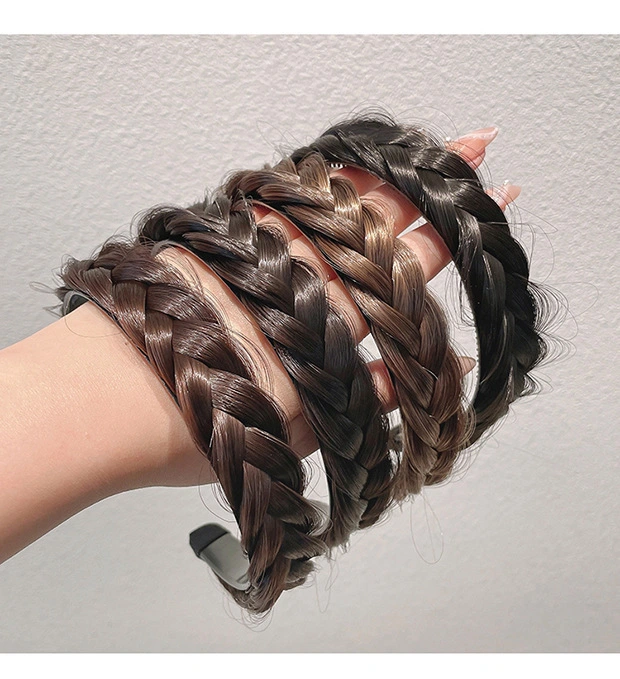 Fashion Twist Braid Headband Wig Fishbone Braid Headband