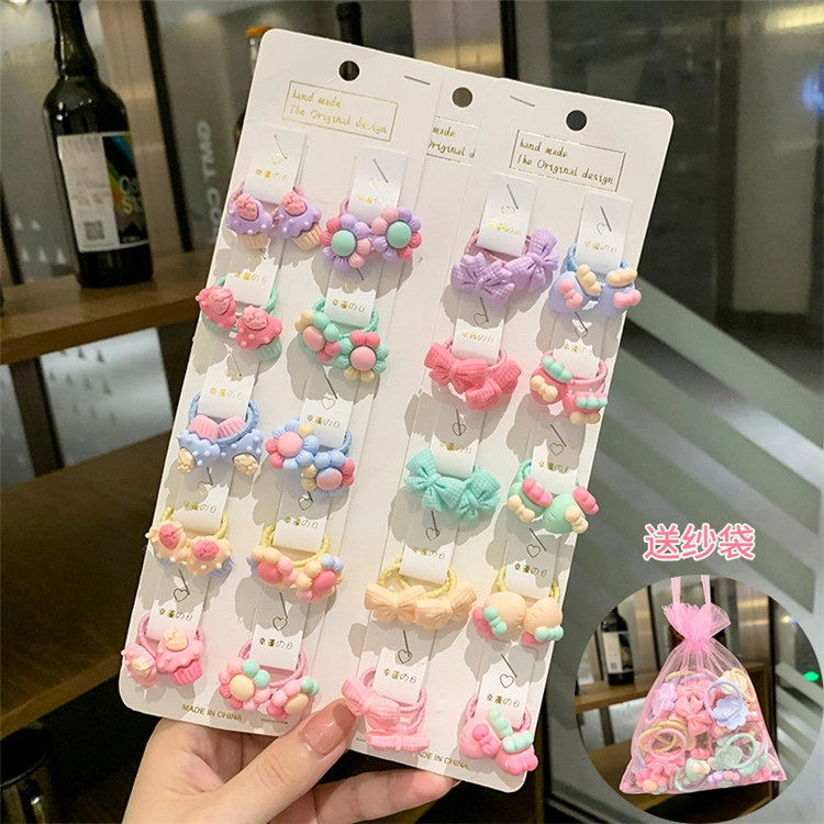 Fashion Cute Colors Cartoon Fresh Fruit Flower Elastic Hair Bands