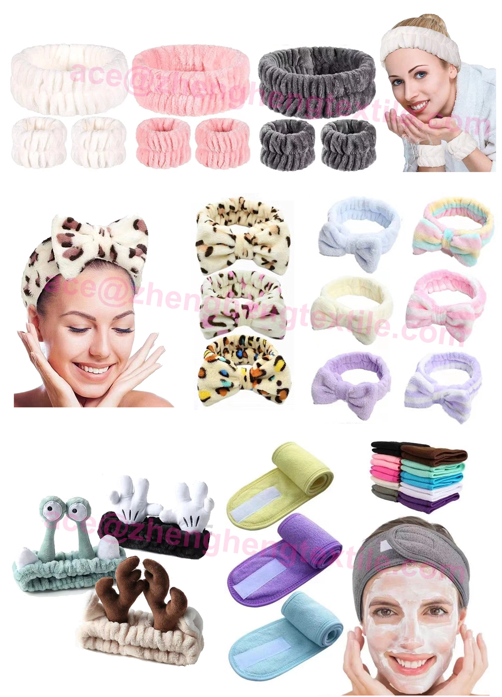 2022 Korean Japanese Style Hairband Ladies Wide Elastic Face Makeup Headbands