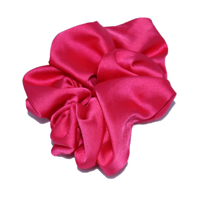 Wholesale Imitation Silk Large Intestine Red Color Hair Ring Prick Hair Band