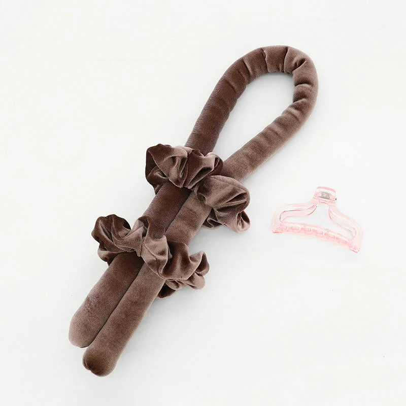 Cross Border Lazy Sleep Curler Simple Velvet Sponge Curling Stick Large Scrunchies