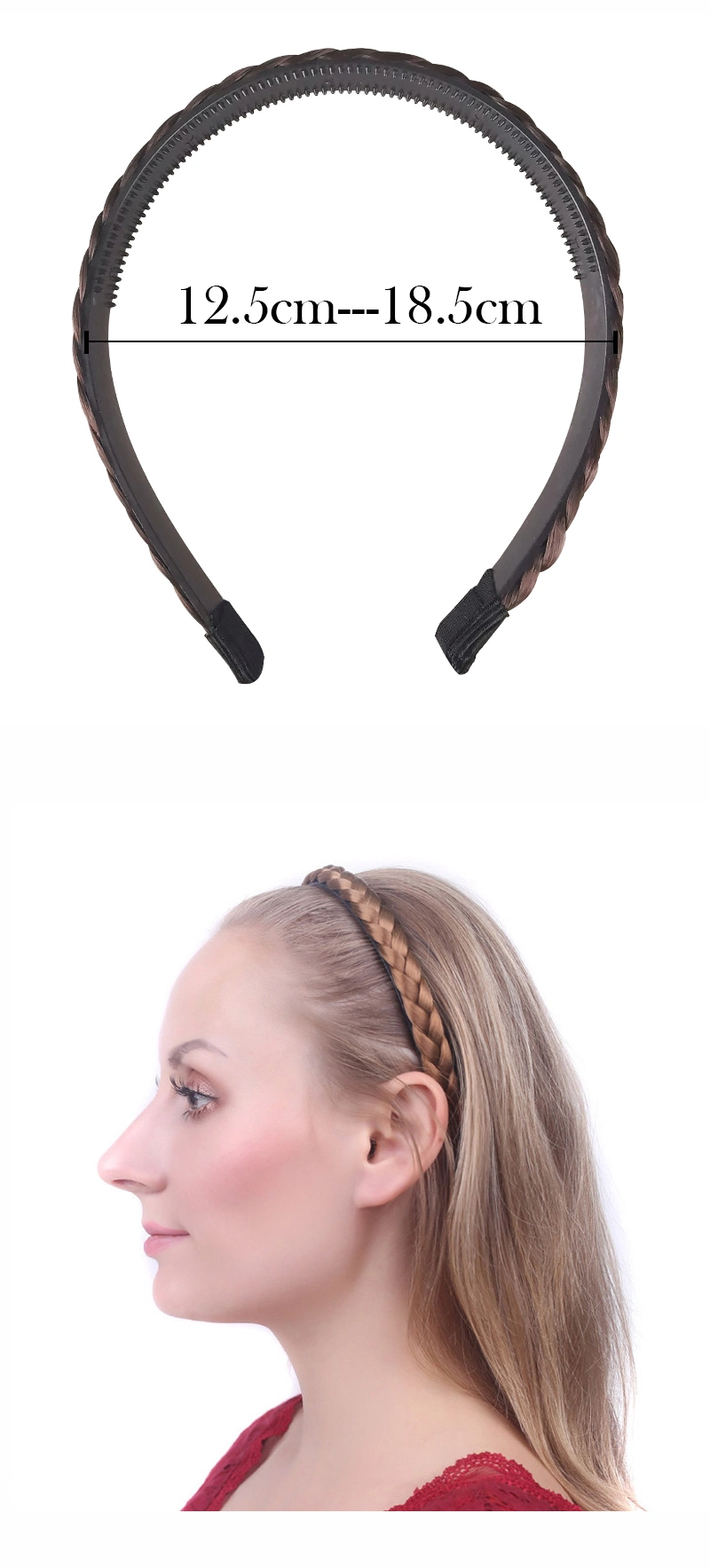 Newest Women Vintage Fashion Headband Twist Braids Hair Band