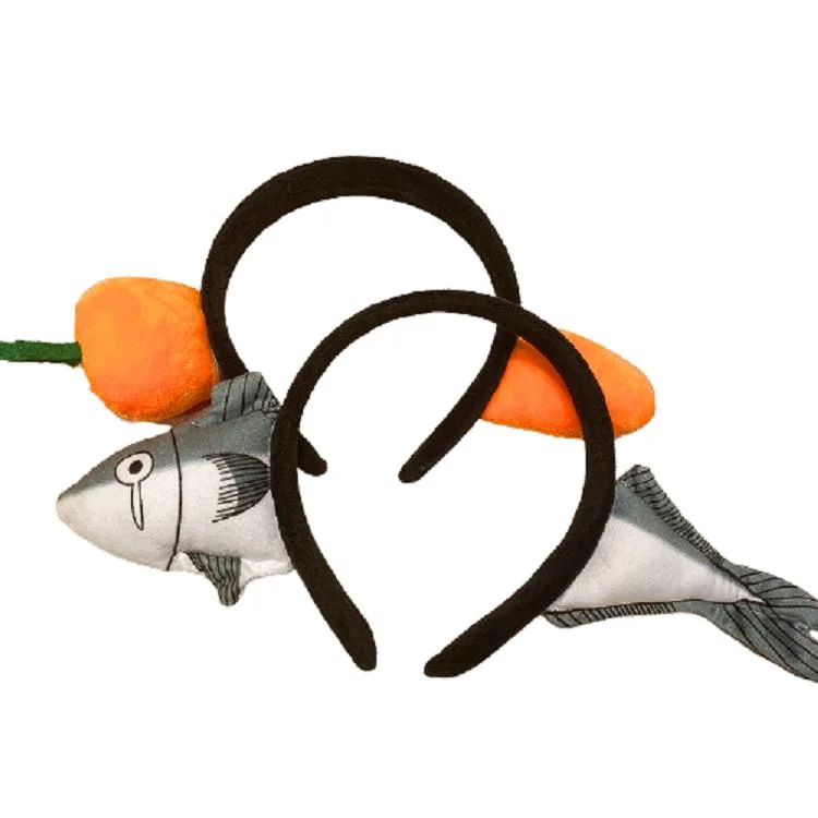 Dislocation Carrot Salted Fish Funny Shark Hairbands