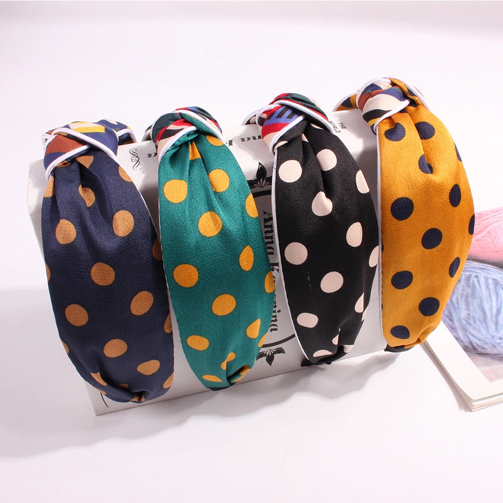 Wholesale Fashion Korean Style Multicolor Striped Elastic Hairband with Bee Patterns