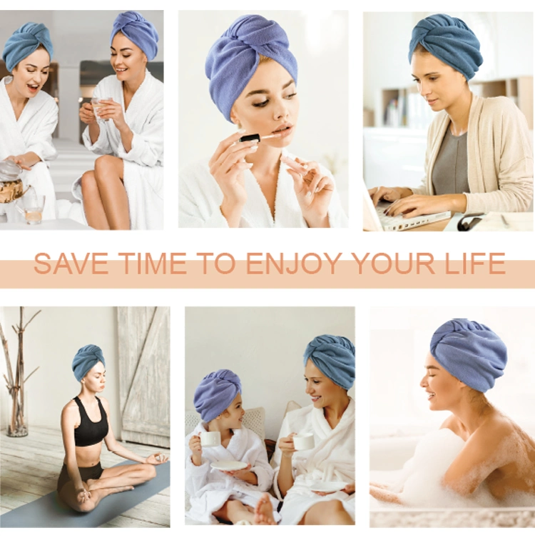 Microfiber Hair Drying Towel Microfiber Hair Dry Head Wrap Turban