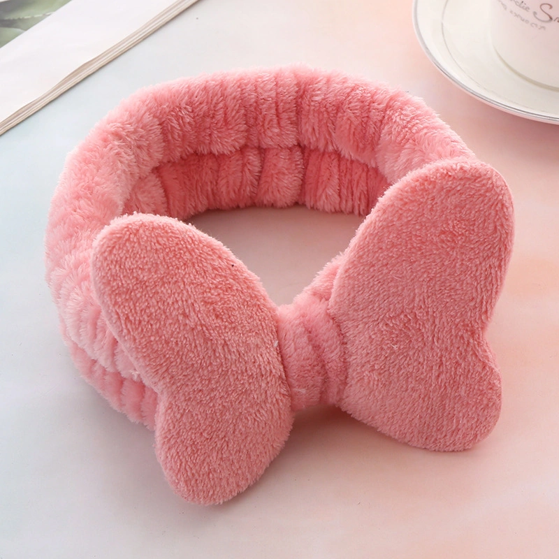 Bow Hair Bands Rabbit Ears Headband Fashion Cloth Simple Elastic Face Washing Hairband