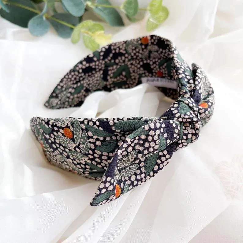 Pastel Colours Boho Style Hairband Wide Headband Floral Hair Turban Womens Headband