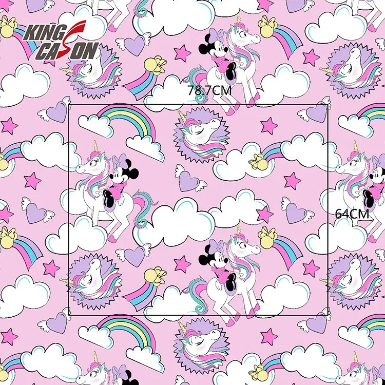 Kingcason ODM/OEM Custom Cartoon Prints Minions Batman Sipderman Hello Kitty Fabric 5