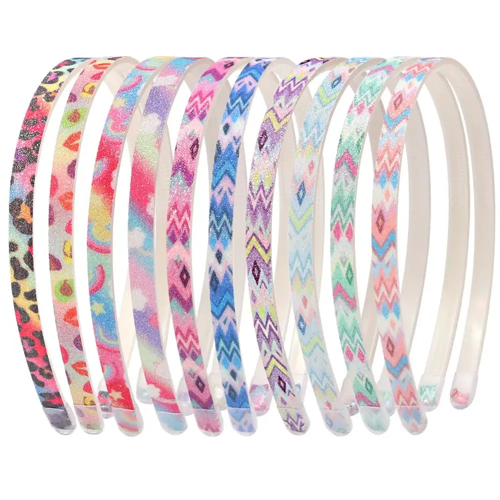 New Wave Pattern Girl Models Plastic Small Fresh Wind 1cm Gradient Headband