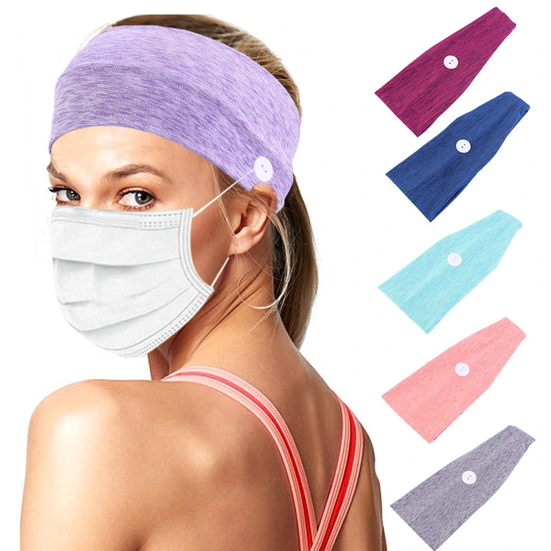 New Face Mask Anti-Leak Button Headband Sports Outdoor Riding Headband