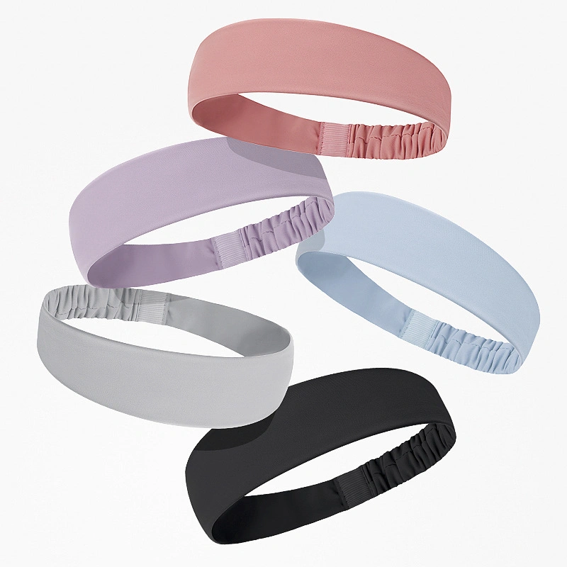 Factory Colorful Plain Sports Yoga Fitness Elastic Head Fitness Sweatband Headband