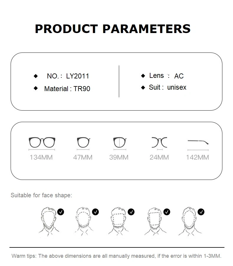 Tr90 Adjustable Reading Glasses Frame Flexible Temple Optical Magnet Reading Glasses