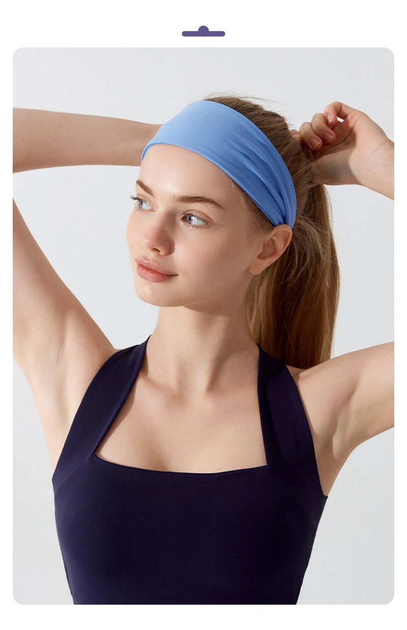 Hiworld Women Wide Elastic Sports Fitness Yoga Headscarf Headband