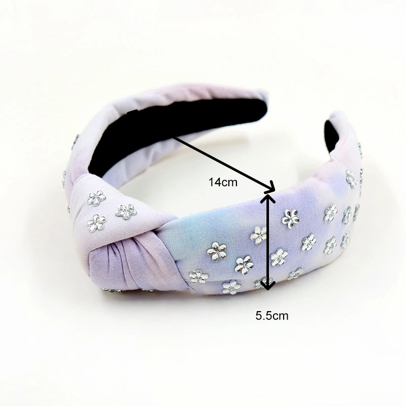 Wholesale Latest Hair Accessories Korean Designs Fashion Velvet Headband Pleuche Hairband Chain Cross Braided Hairband