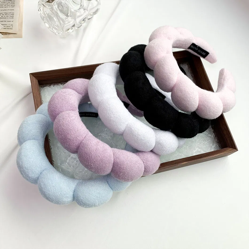 Amazon Sponge High Head Headband Hair Accessories Towel Velvet Cloud Twist Headband