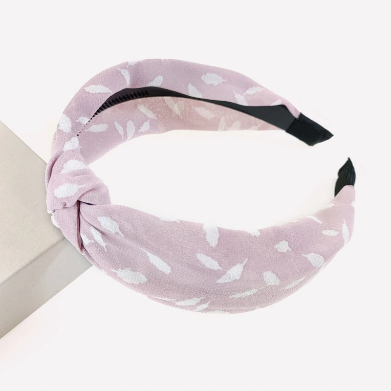 Fashion Fabric Leaf Headband Pressure Hair Knot Hair Hoop Hair Band