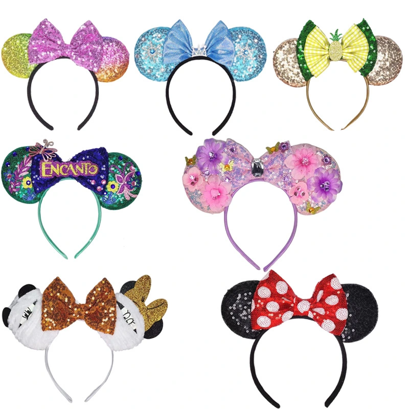 Mickey Tiara Sequin Bow Party Amazon Holiday Headband