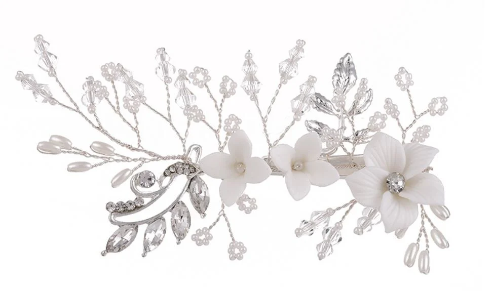 Pearl Hair Vine Headband for Flower Gilr. Bridal Wedding Pearl Hair Vine