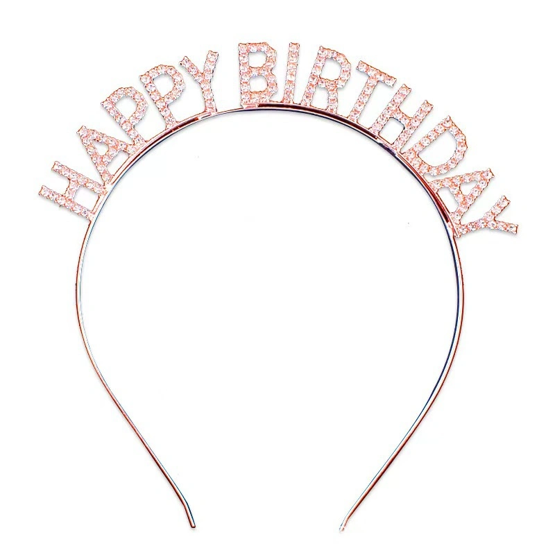 Wholesale Happy Birthday Rhinestones Premium Party Atmosphere Headband