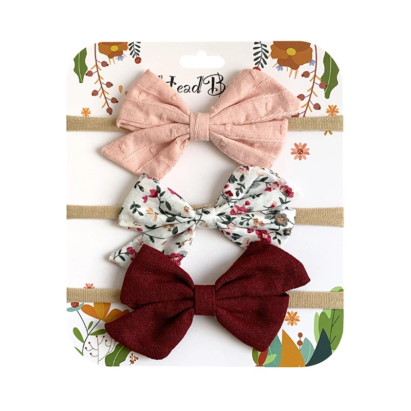 Wholesale Handmade Baby Hair Accessories Set Soft Baby Headband