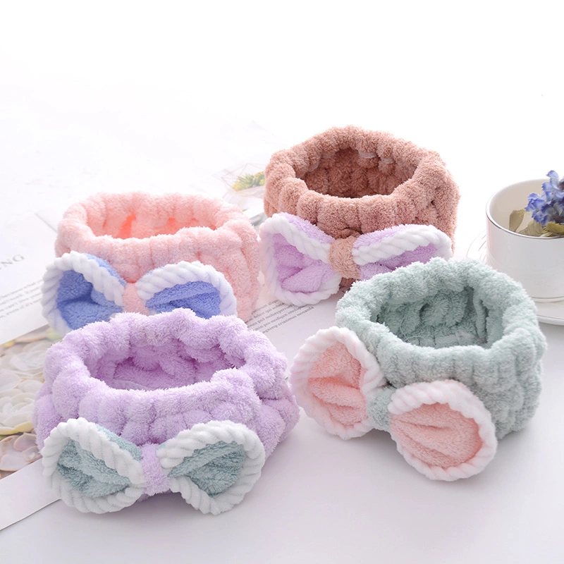 Hair Headbands Face Wash SPA Bow Knot Headbands for Washing Face