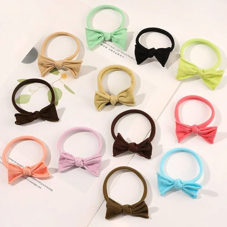 New Design Cute Bow Color Girl Simple Fashion Hair Band Hair Rope