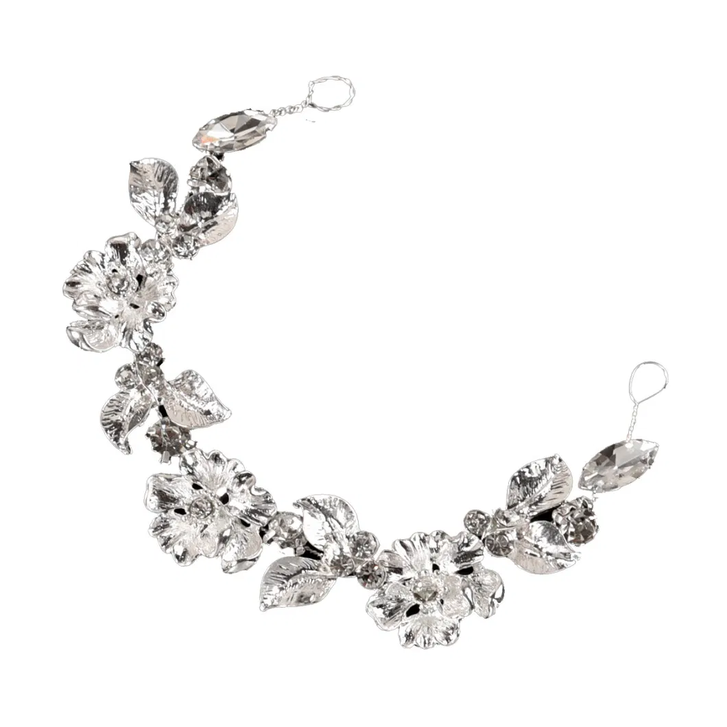 Crystal Flower Leaf Hair Hoop Alloy Headband