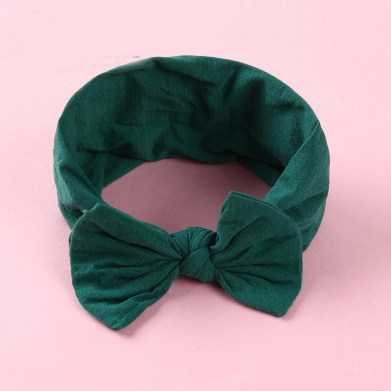 Big Bow Headband for Girls 2019 Solid Large Hair Bows Elastic Turban