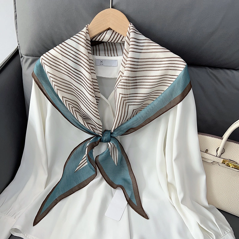 Fashion Bevel Long Scarf Print Scarf South Korea All - Around 50*180cm Ribbon Long Hair Belt Women Decorative