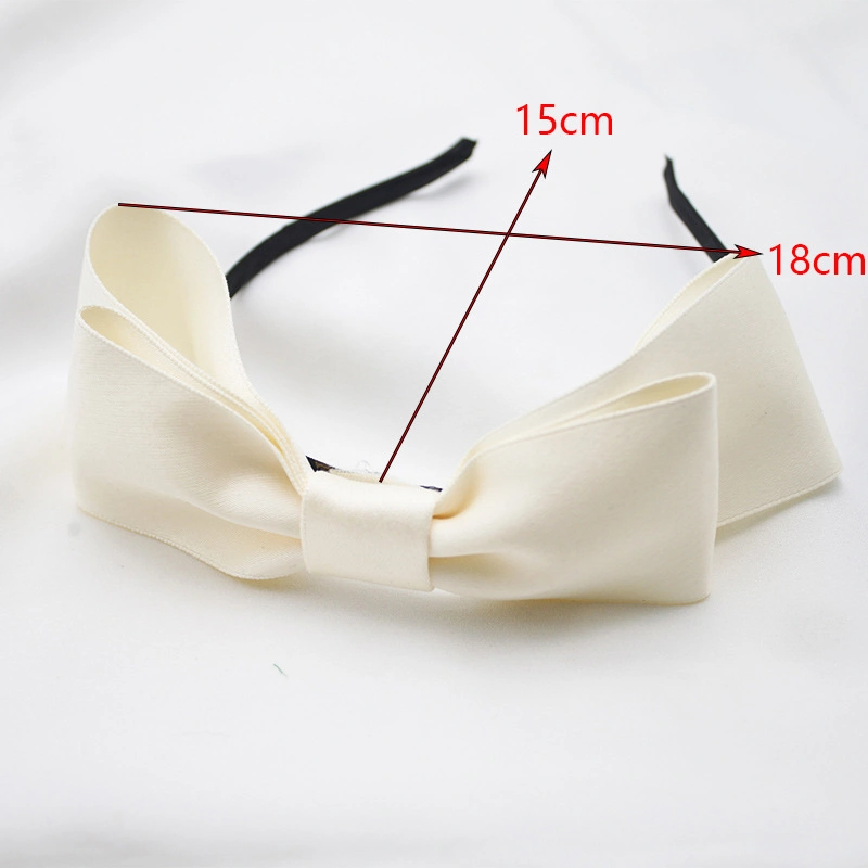 Solid Color Cloth Hair Band Women&prime;s Bow Fresh Simple Hair Band