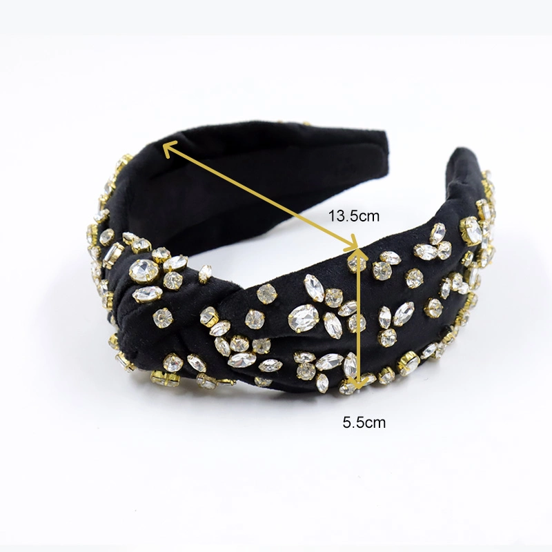 Wholesale New Arrival Simple Knitted Wide Edge Hair Bands Colorful Tweed Knit Fabrics Fashionable Winter Knot Women Headband