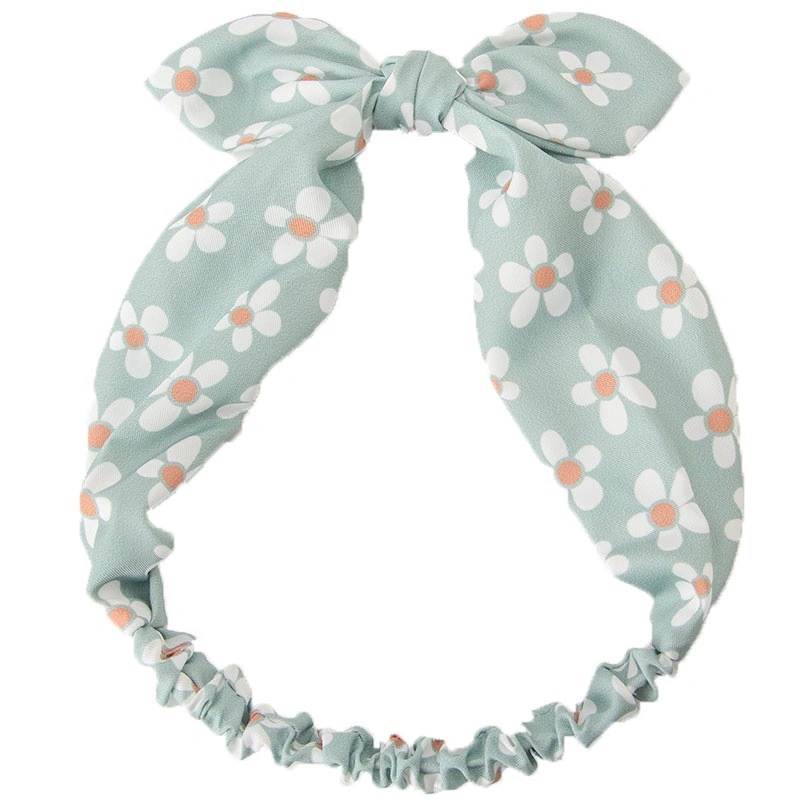 Manufacturer Wholesale Small Daisy Bow Headband Children&prime;s Small Fresh Korean Headband Cute Girl Knotted Headband