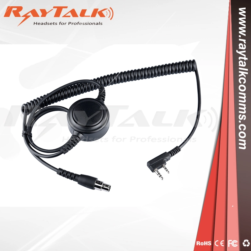 Raytalk Upgraded Premium Carbon Fiber Noise Cancelling Headset with 4 Ptt Buttons and 2 XLR 5 Pin Jack for Two Way Radios Ran-3000q/CF Headset