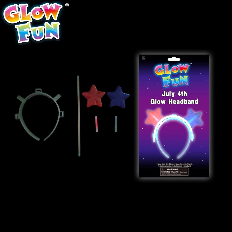 Holiday Headband Star Gathering Glow Stick Fluorescent Stick DIY Hair Clip