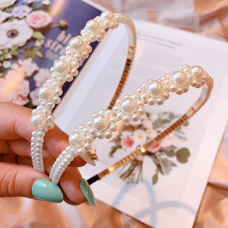 Skylark Fashion Custom Korean Simple Hair Accessories Pearl Hair Band for Women