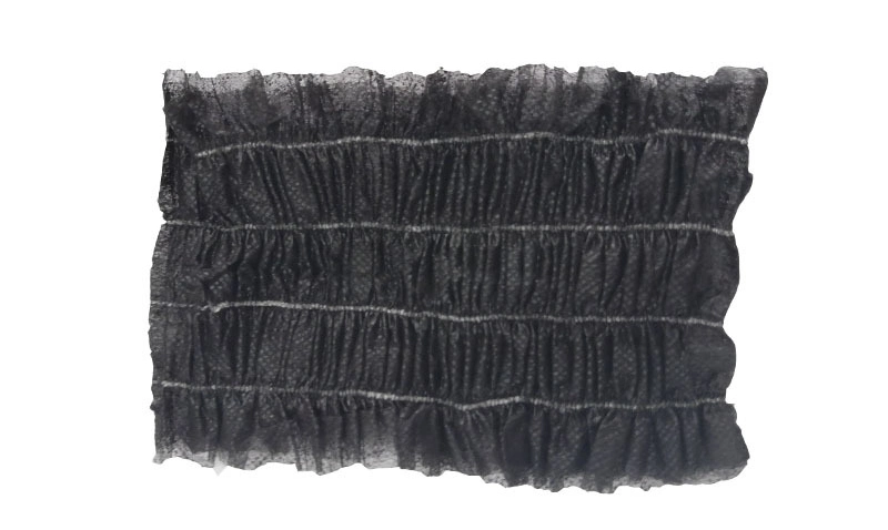 Disposable Headbands for SPA Non-Woven Elastic Hair Wrap for Salon Black Hair Band Stretchable Head Wraps for Facial