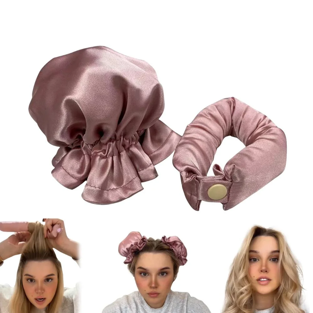 Heatless Curling Rod Headband No Heat Silk Curls Ribbon Hair Rollers Sleeping Soft Headband Lazy Hair Curlers Hair Styling Tools