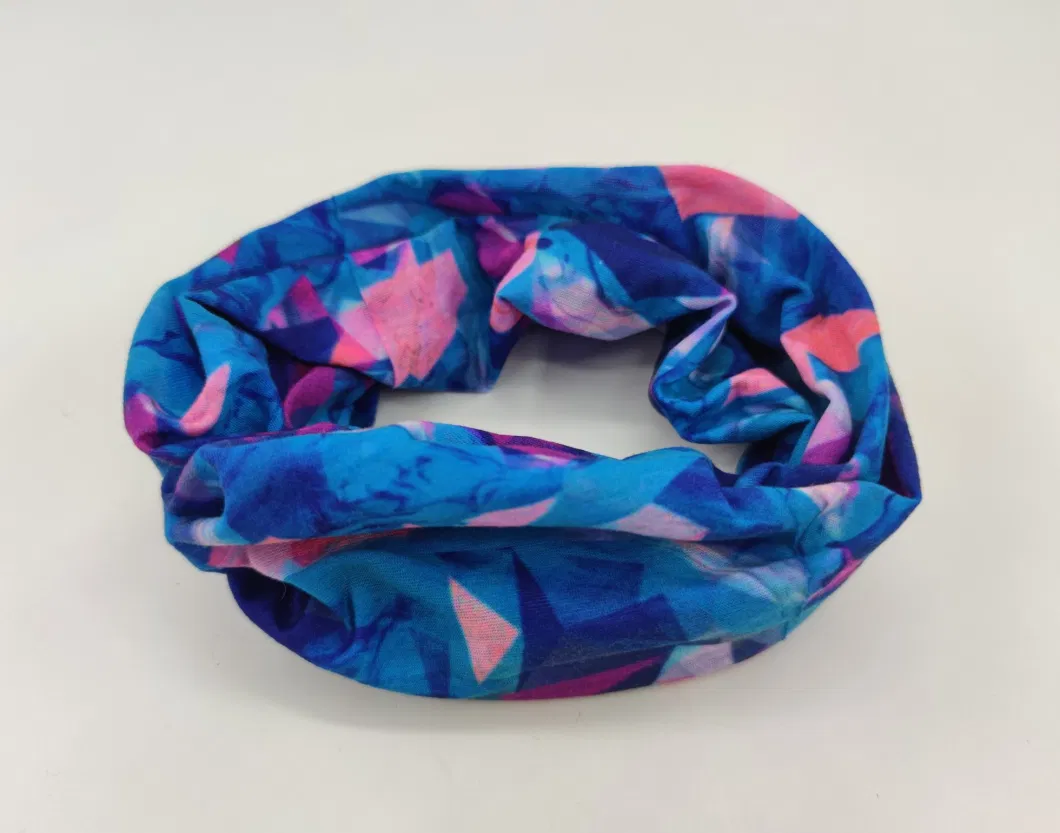 Multifunctional Soft Polyester Sublimation Printed Sport Tunnel Scarf / Headband