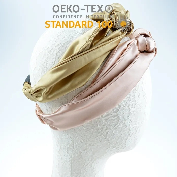 Hot Selling Wholesale 100% Pure Silk Headbands Hair Band for Women and Girls Silk Knot Headband